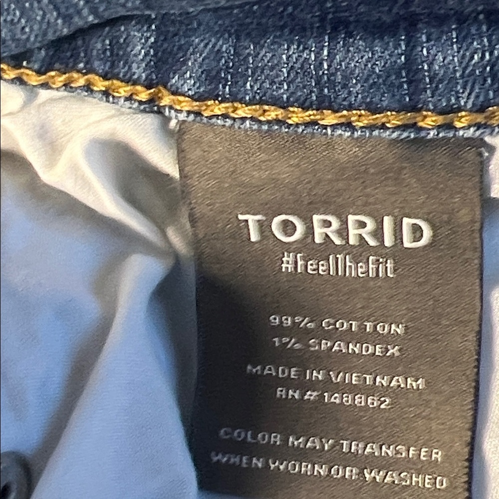 Torrid Plus Midi Denim Long Front Split Jean Skir… - image 7